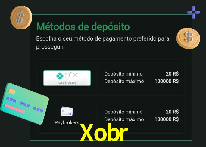 O cassino Xobr oferece uma grande variedade de métodos de pagamento